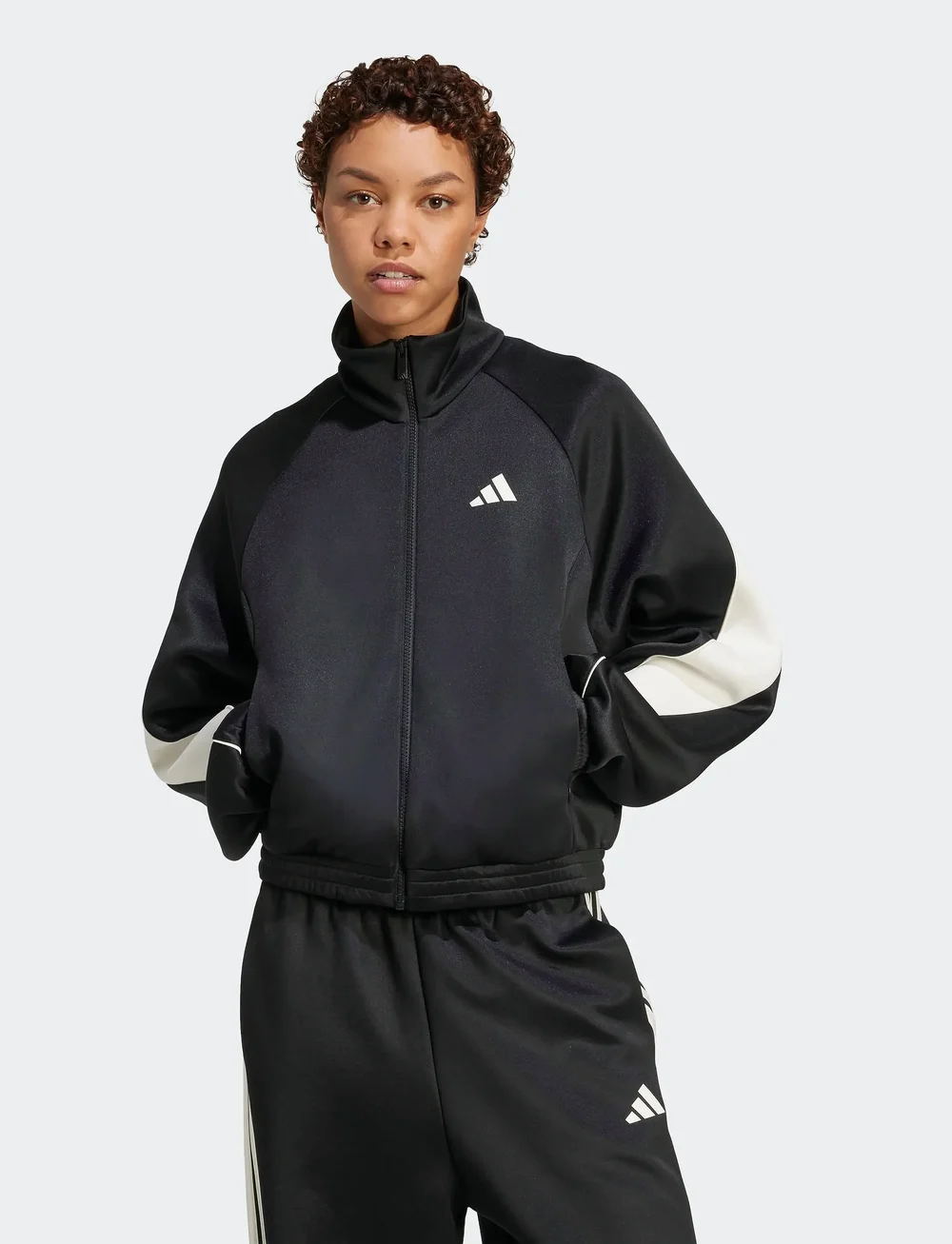 adidas Sportswear - W STADIUM TT - sportsjakker - black/owhite - 5