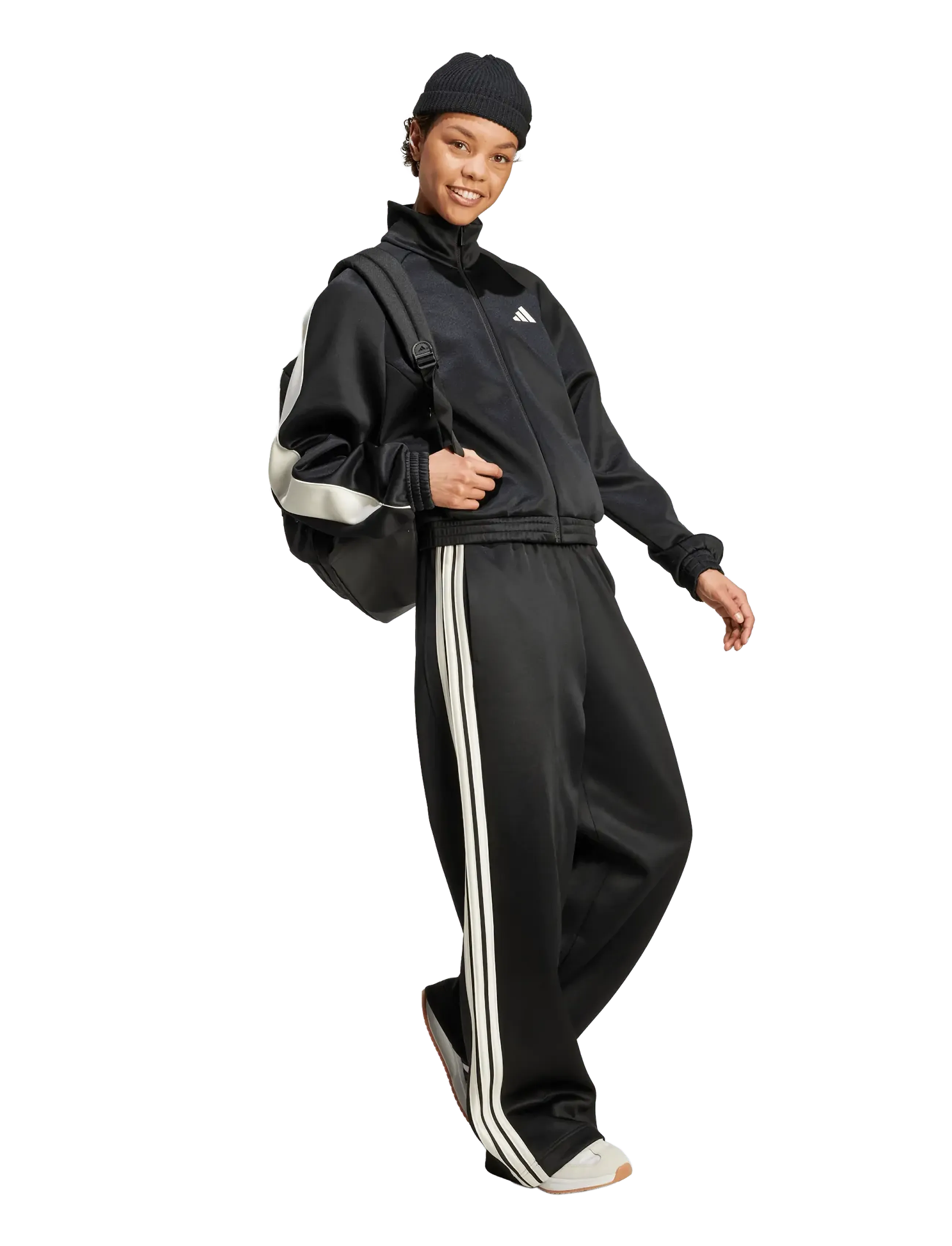 adidas Sportswear W STADIUM TP - Joggingbukser - BLACK/OWHITE / black