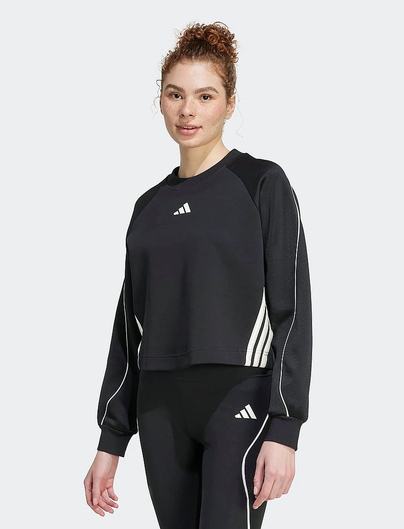 adidas Sportswear - W STADIUM SWT - sweatshirts - black/owhite - 0