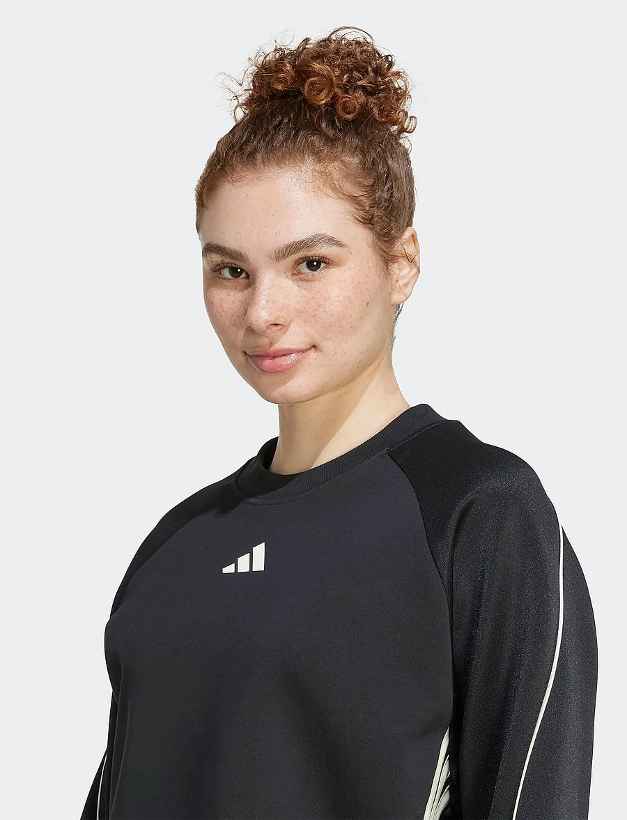 adidas Sportswear - W STADIUM SWT - sweatshirts - black/owhite - 3