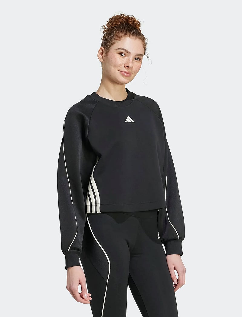 adidas Sportswear - W STADIUM SWT - sweatshirts - black/owhite - 4