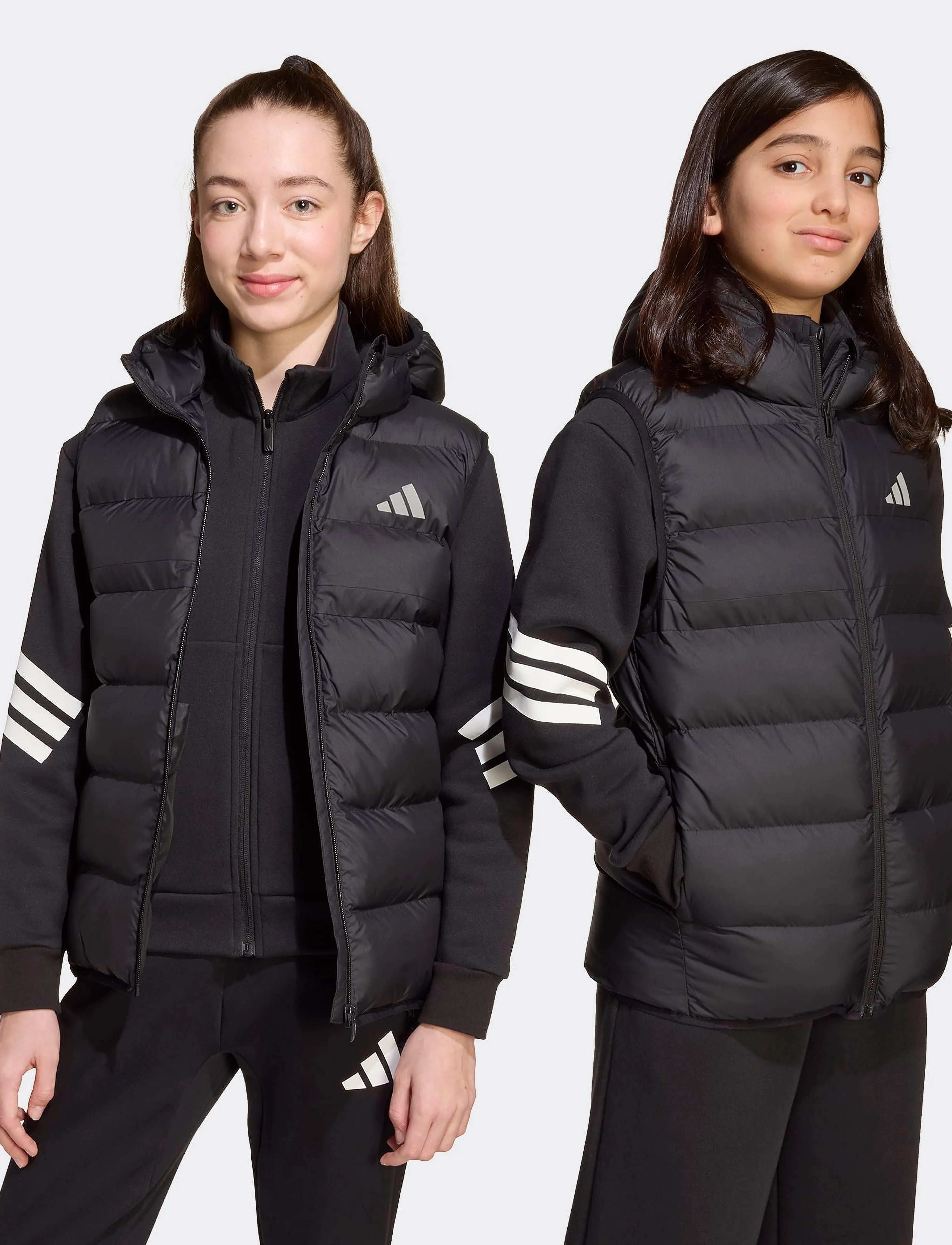 adidas Sportswear - J SD VEST - outerwear - black - 3