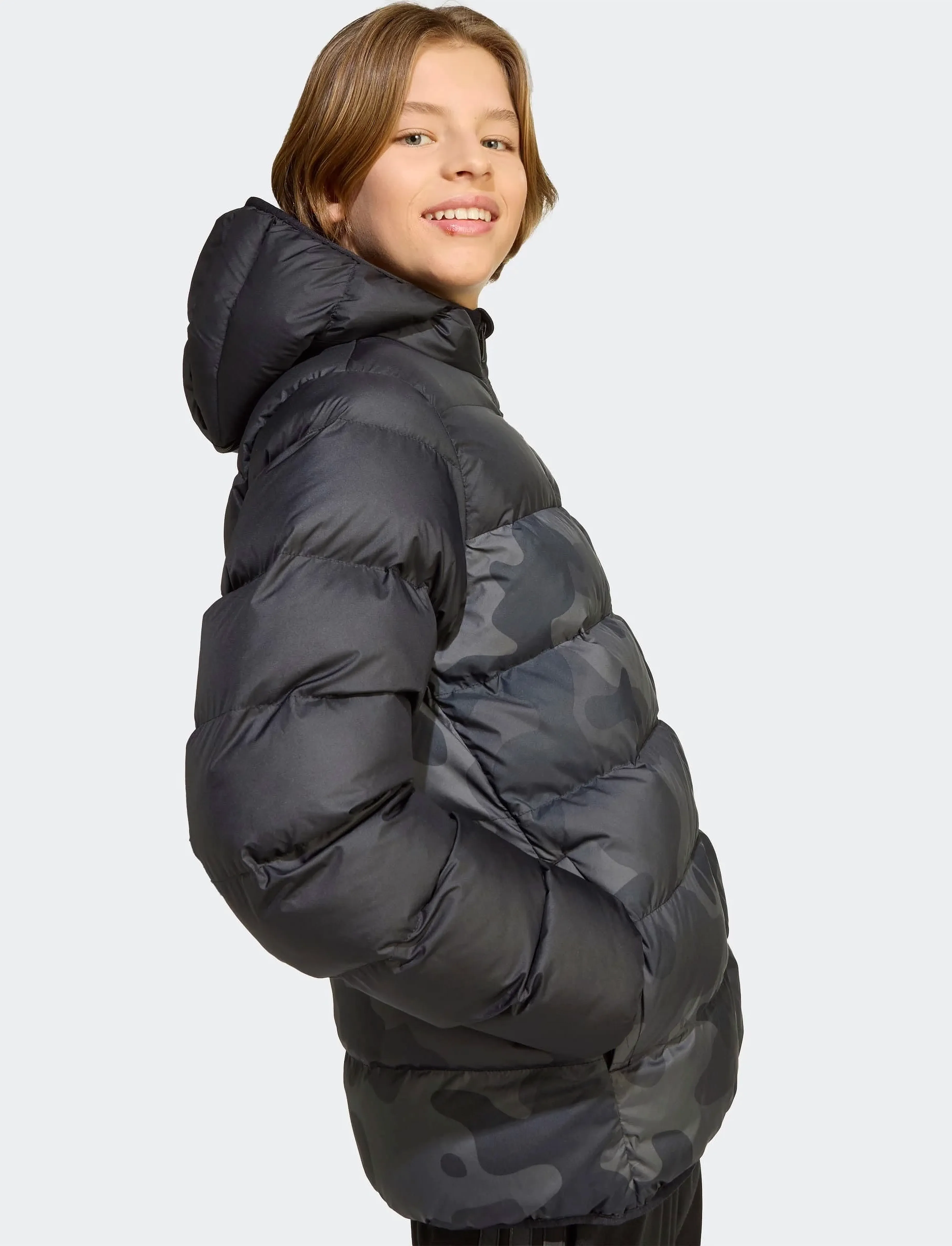 adidas Sportswear - J SD AOP JKT - striukės su izoliacija - black - 2