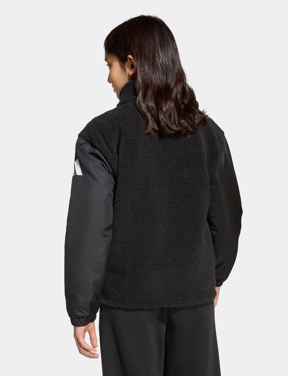 adidas Sportswear - J SHERPA JKT - isolerade jackor - black/white - 3