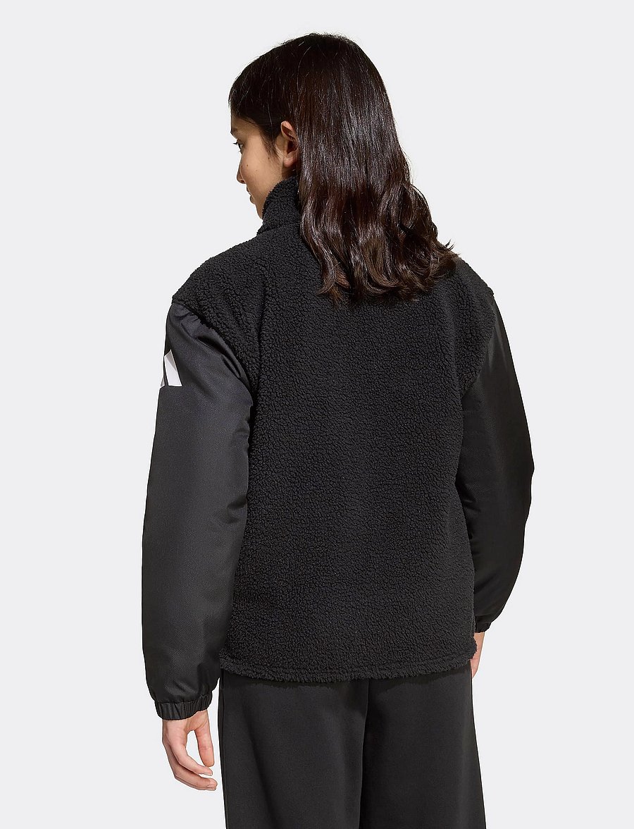 adidas Sportswear - J SHERPA JKT - einangraðir jakkar - black/white - 3
