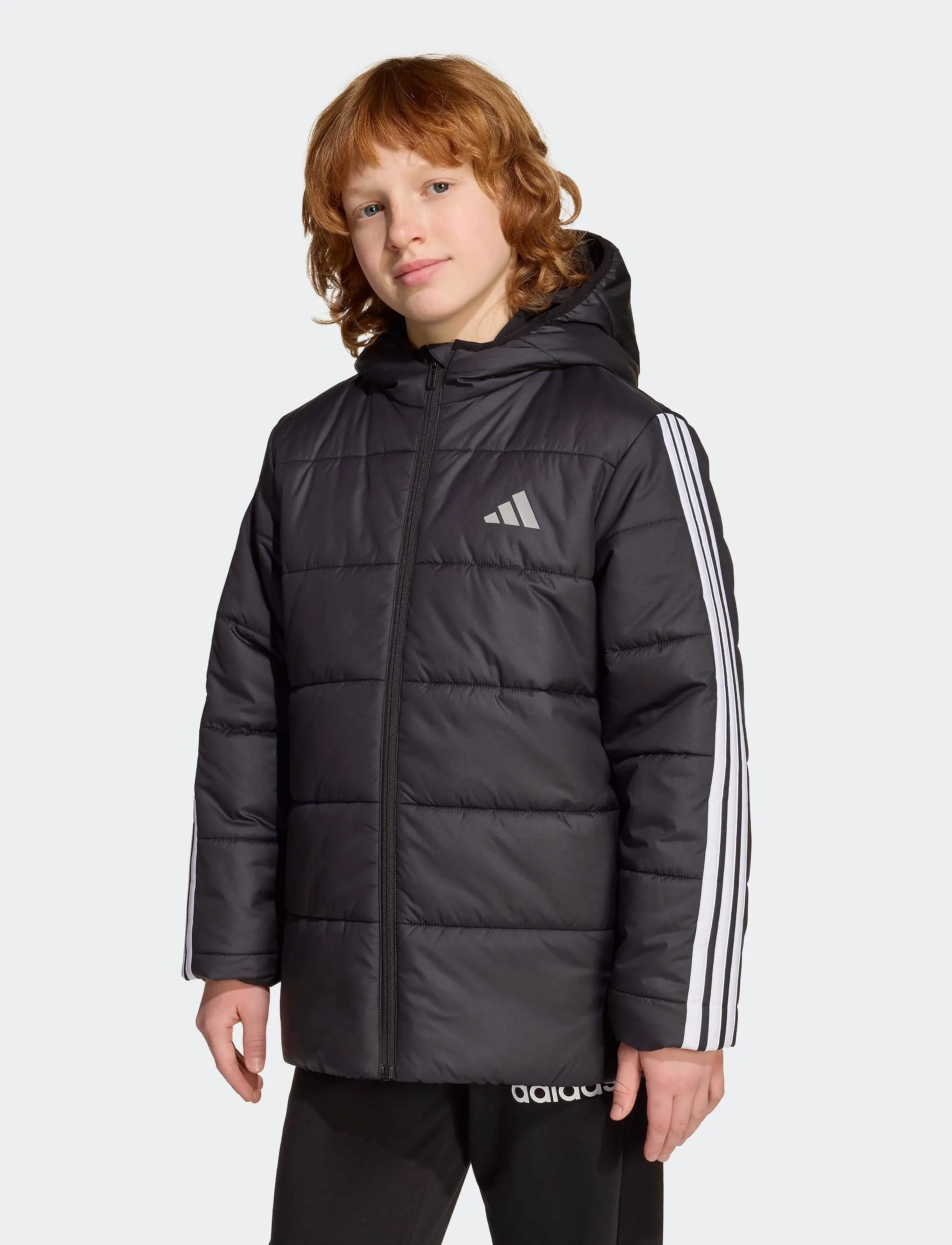adidas Sportswear - J ESS 3S JKT - toppatakit - black/white - 3