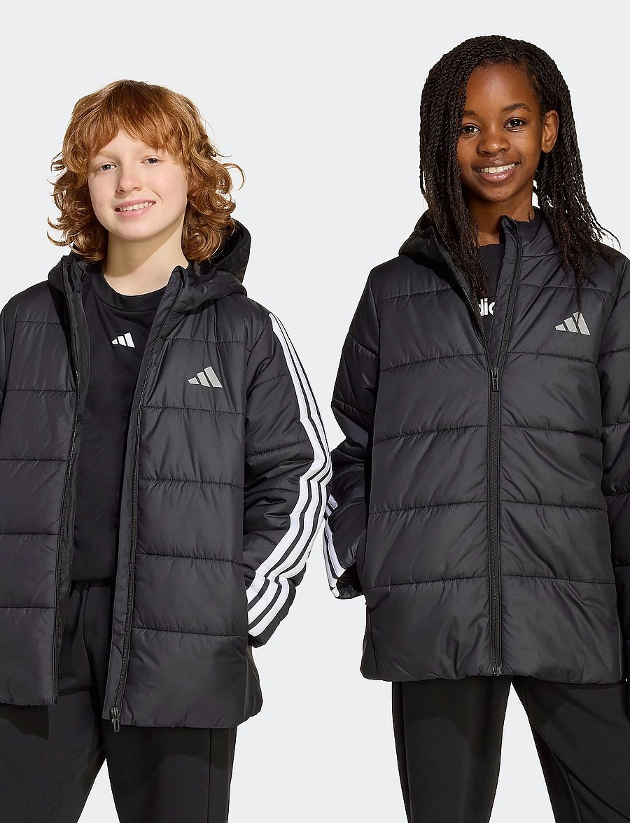 adidas Sportswear - J ESS 3S JKT - toppatakit - black/white - 5