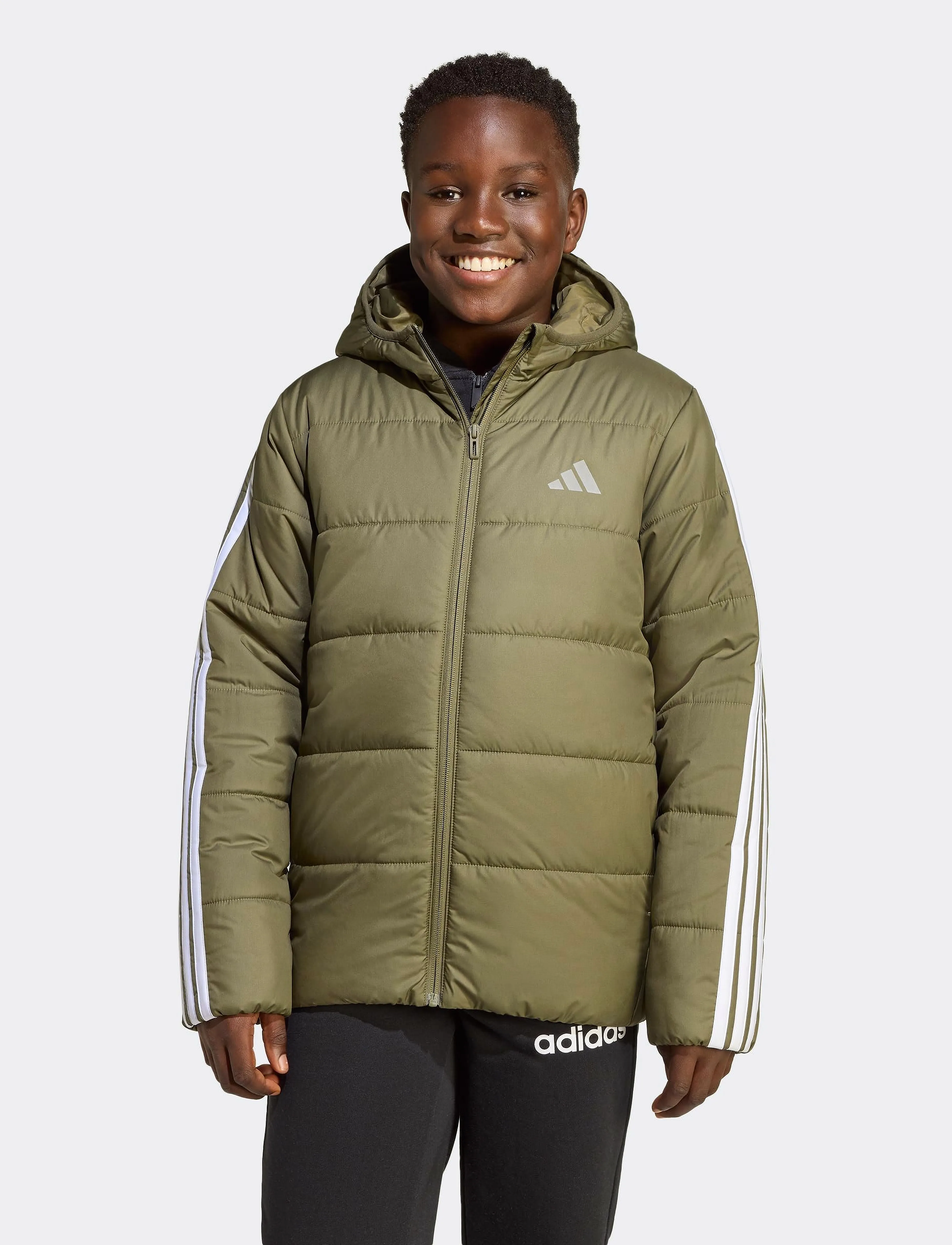 adidas Sportswear - J ESS 3S JKT - isolierte jacken - olistr/white - 4
