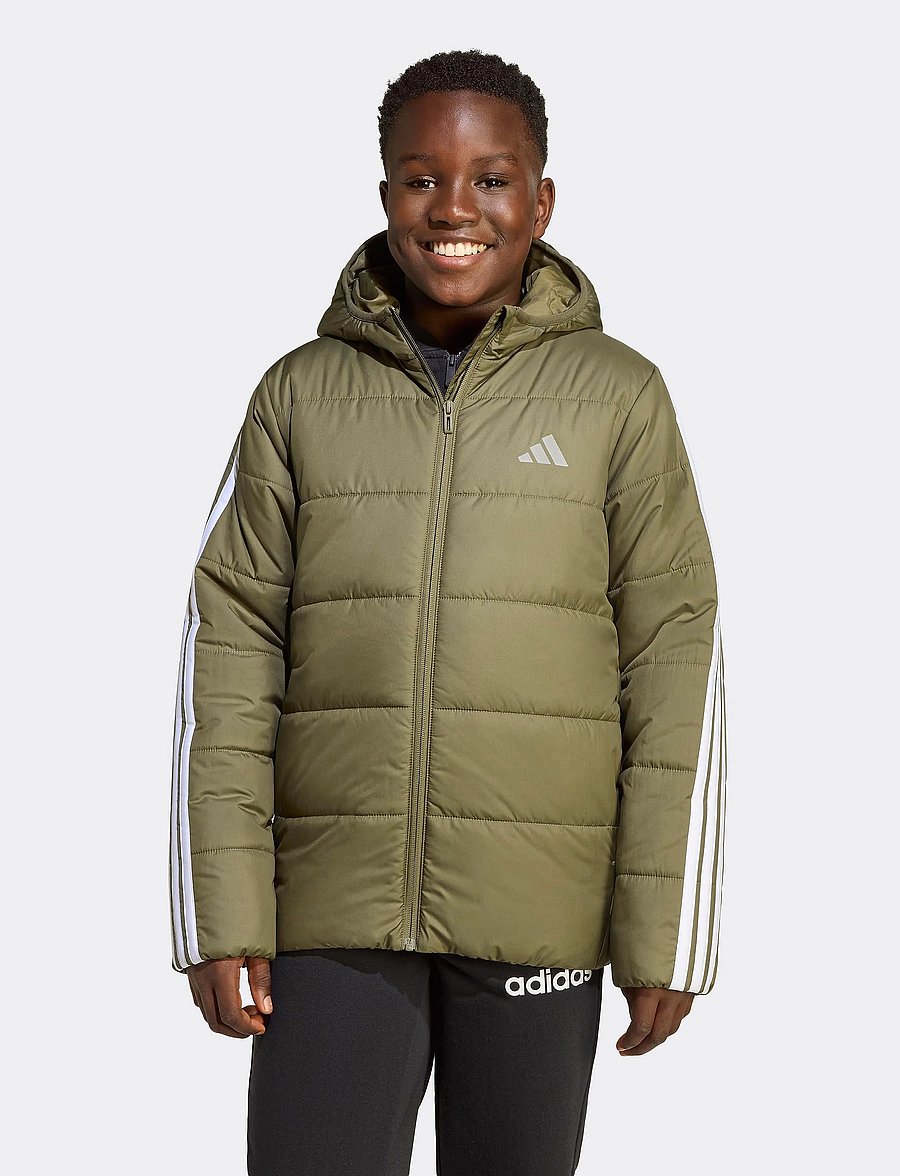 adidas Sportswear - J ESS 3S JKT - isolierte jacken - olistr/white - 4