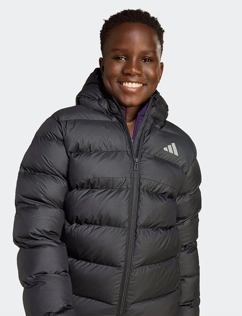 adidas Sportswear - J SD JKT - jakas ar siltu oderi - black/black/black - 4