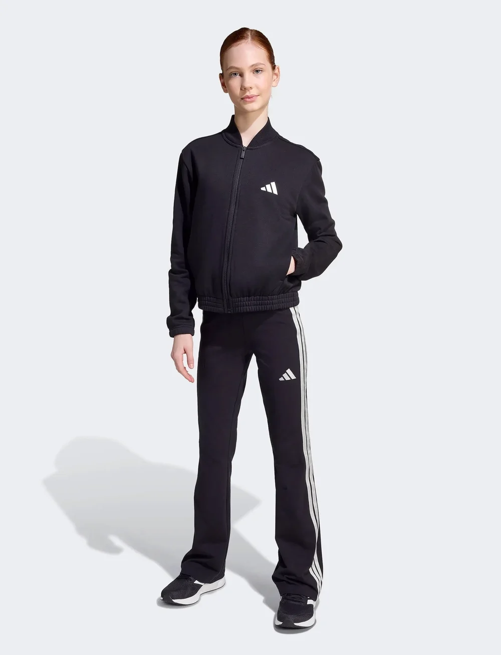 adidas Sportswear - JG GLAM TS - trainingsanzug - black/silvmt - 0
