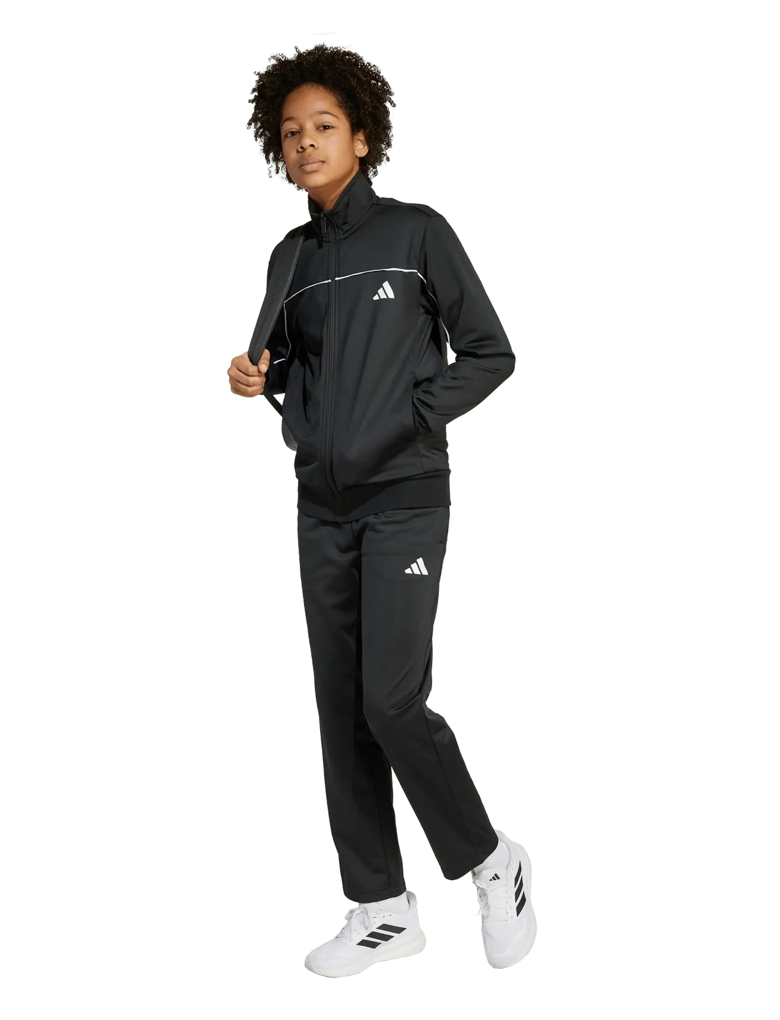 adidas Sportswear - J CP TR TS - trainingsanzug - black/white - 0