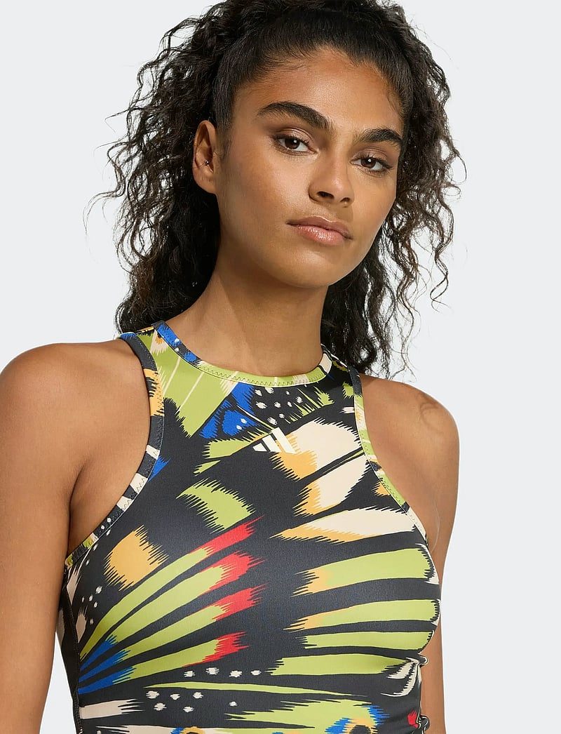 adidas Sportswear - FARM PRM DRESS - klänningar & kjolar - black/hirblu/lusred - 2