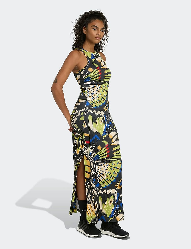 adidas Sportswear - FARM PRM DRESS - klänningar & kjolar - black/hirblu/lusred - 4