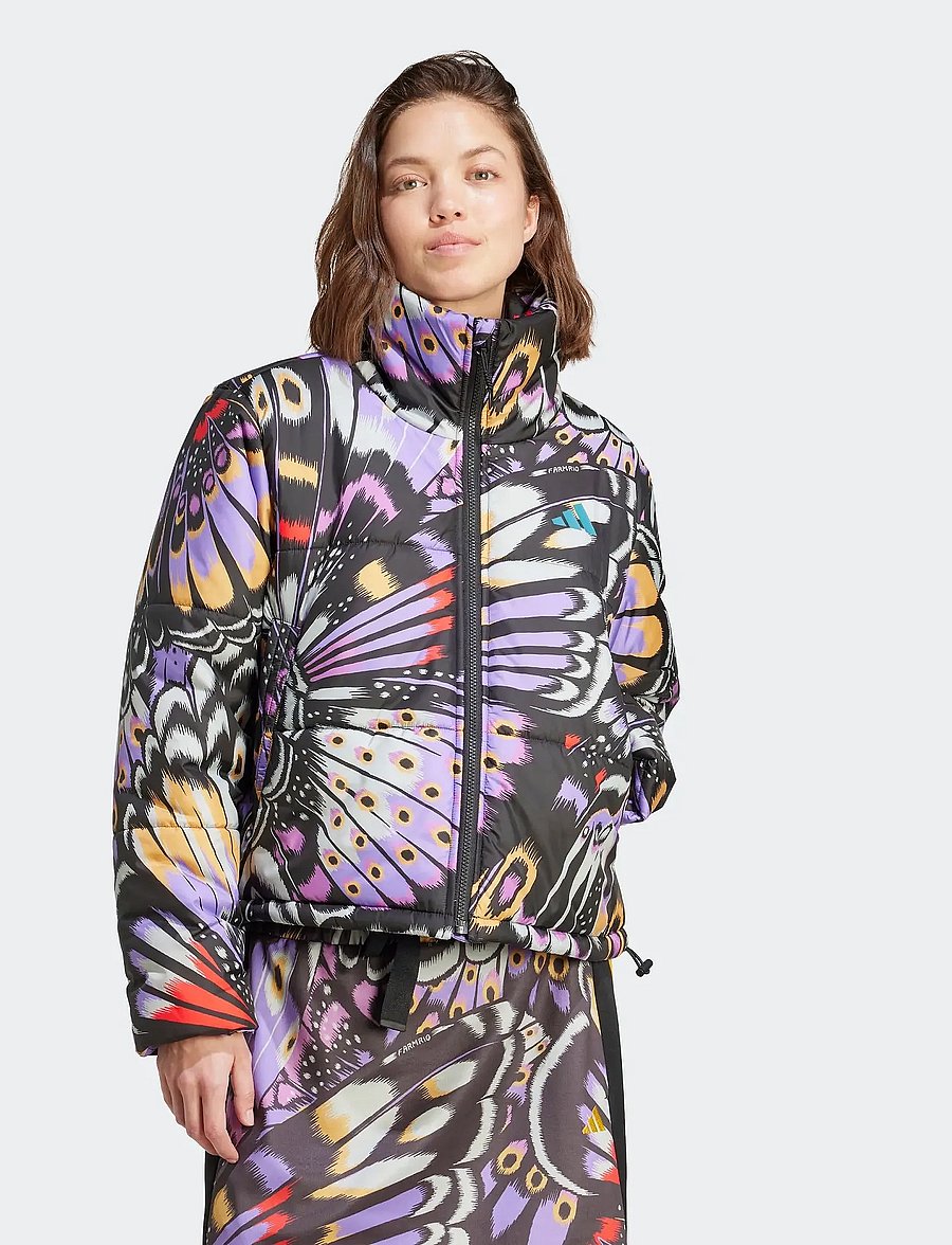 adidas Sportswear - FARM PADDED JKT - winterjacken - black/prepur/lusred - 0
