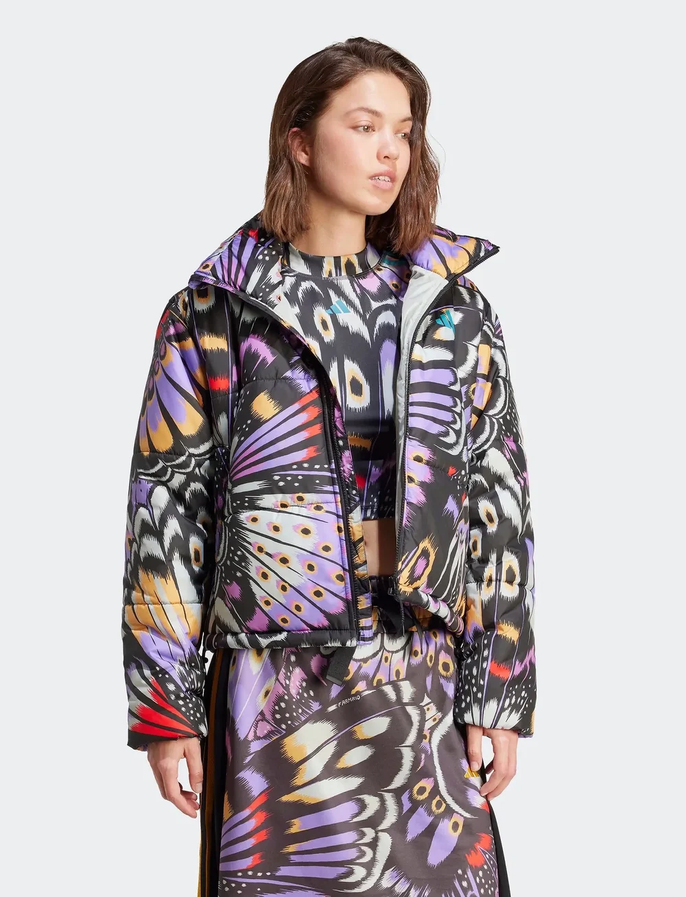 adidas Sportswear - FARM PADDED JKT - vinterjakker - black/prepur/lusred - 5