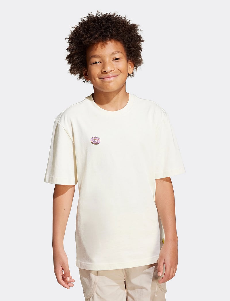 adidas Sportswear - J SIM GFX T - t-krekli ar īsām piedurknēm - crewht - 0