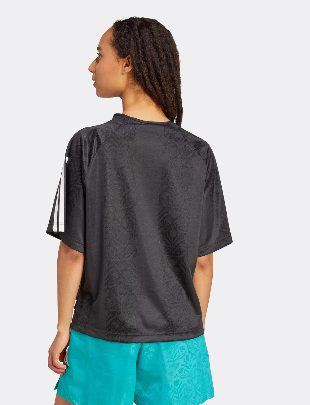 adidas Sportswear - W TIRO Q3 TEE - t-shirts - black/white - 3