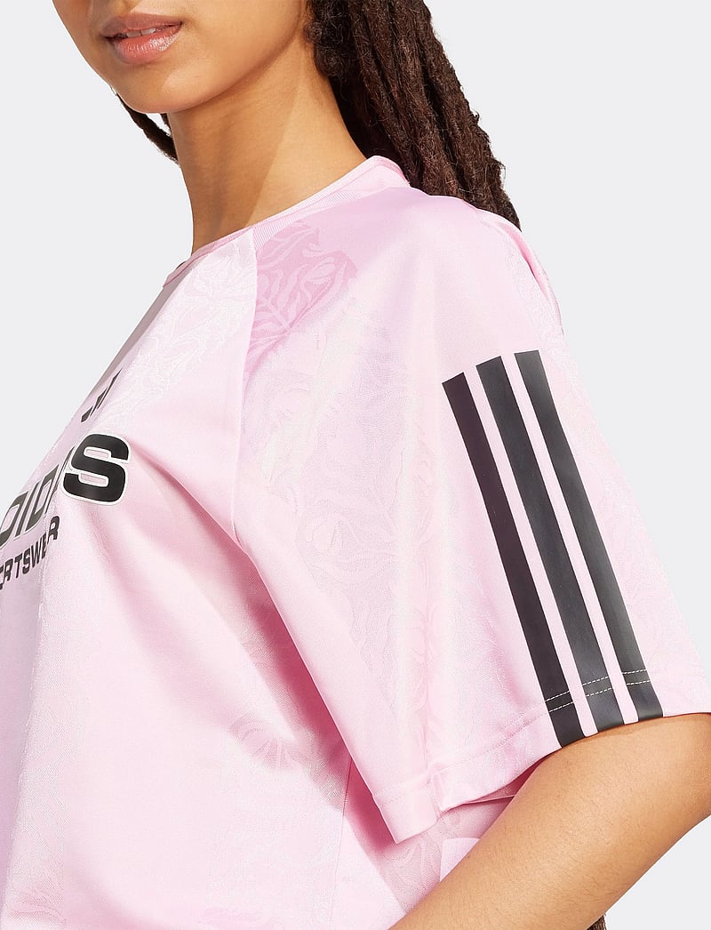 adidas Sportswear - W TIRO Q3 TEE - t-shirts - trupnk/black - 2