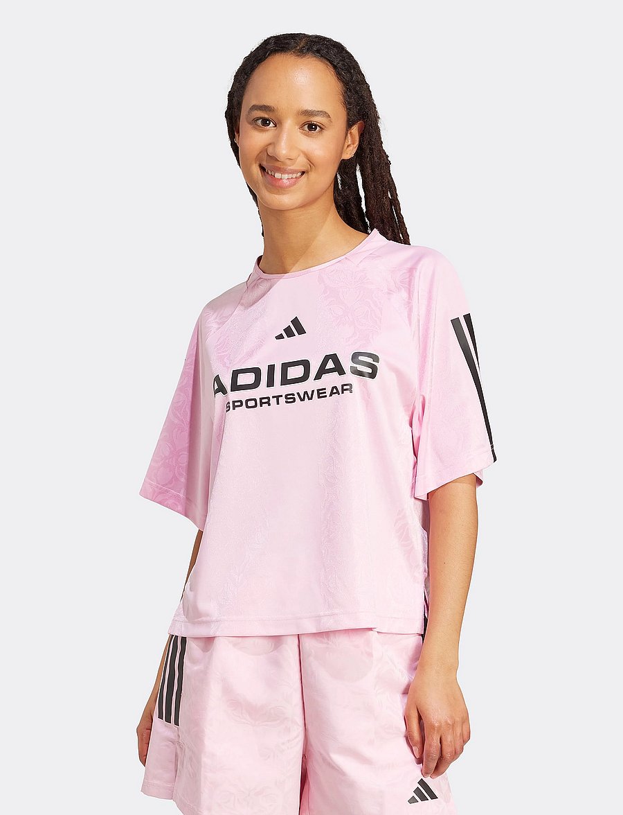 adidas Sportswear - W TIRO Q3 TEE - t-shirts - trupnk/black - 5