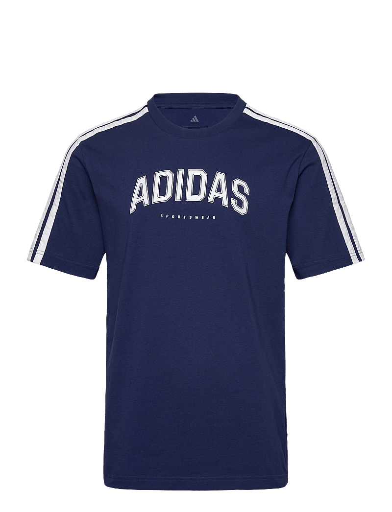 adidas Sportswear - M C COLLEG TEE - t-shirts - dkblue - 1