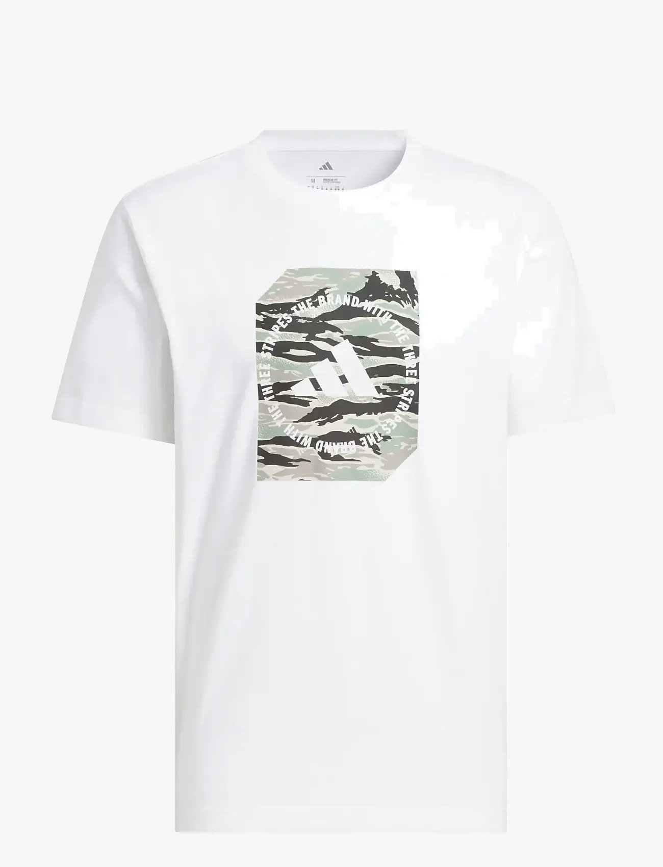 adidas Sportswear - M C CAMO BOX T - t-shirts - white/wonalu - 1