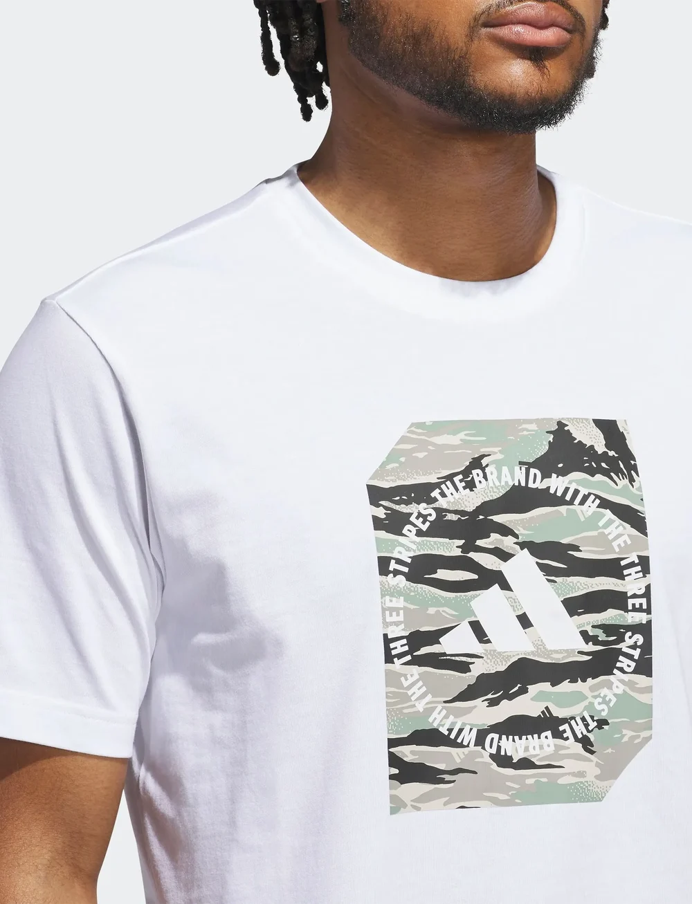 adidas Sportswear - M C CAMO BOX T - t-shirts - white/wonalu - 3