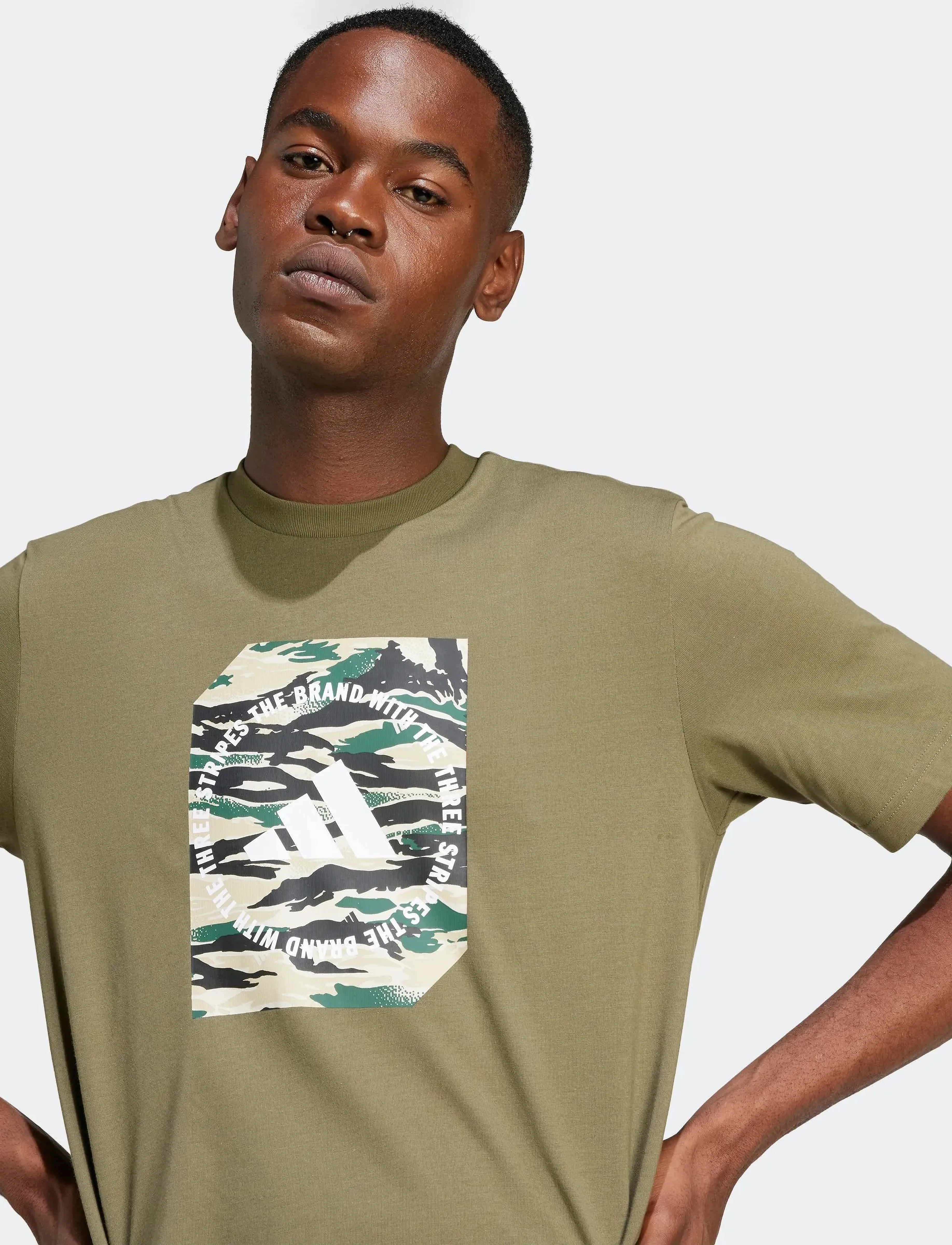 adidas Sportswear - M C CAMO BOX T - t-shirts - olistr - 3
