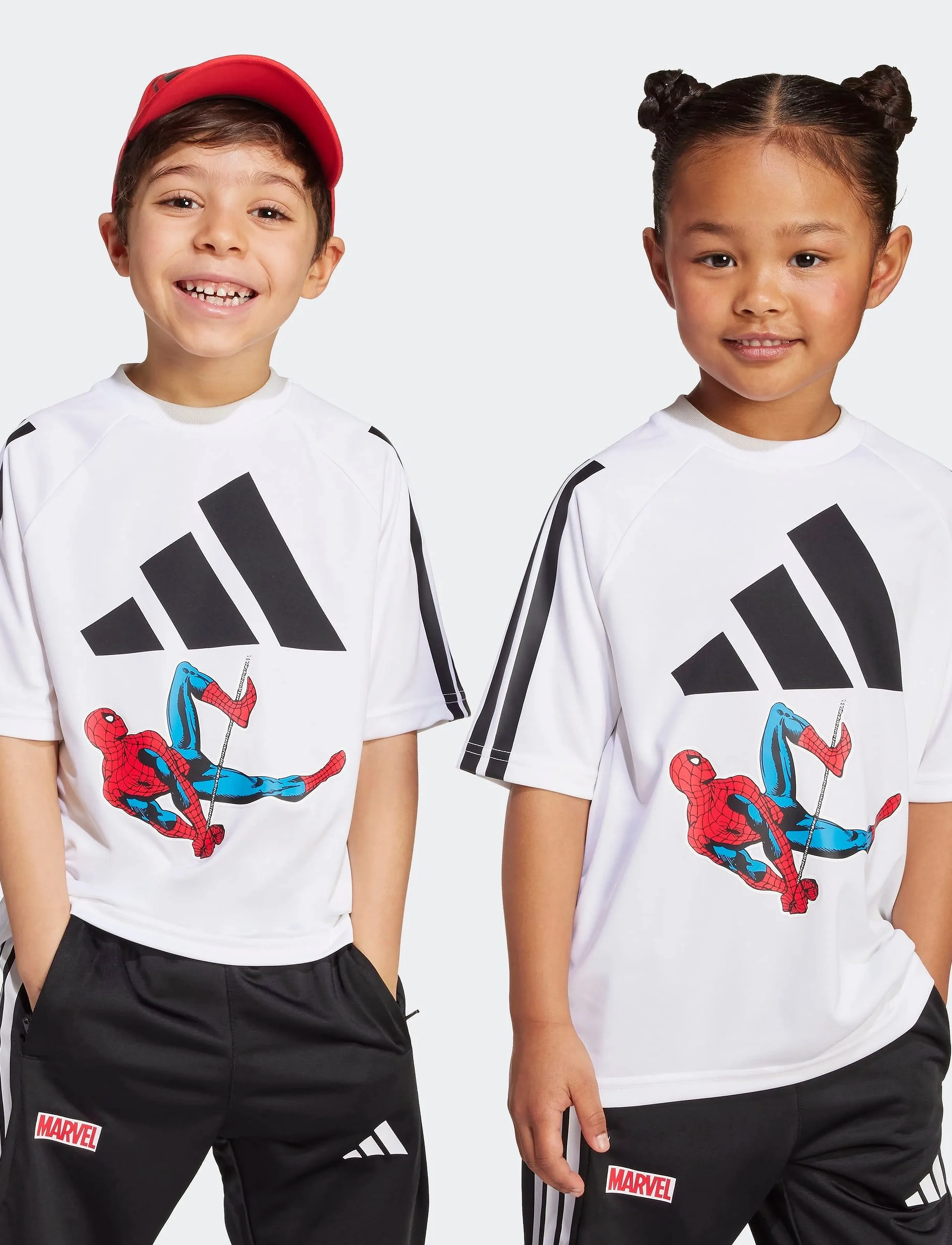 adidas Sportswear - LK MRVL SM T - marškinėliai trumpomis rankovėmis - white/black - 2