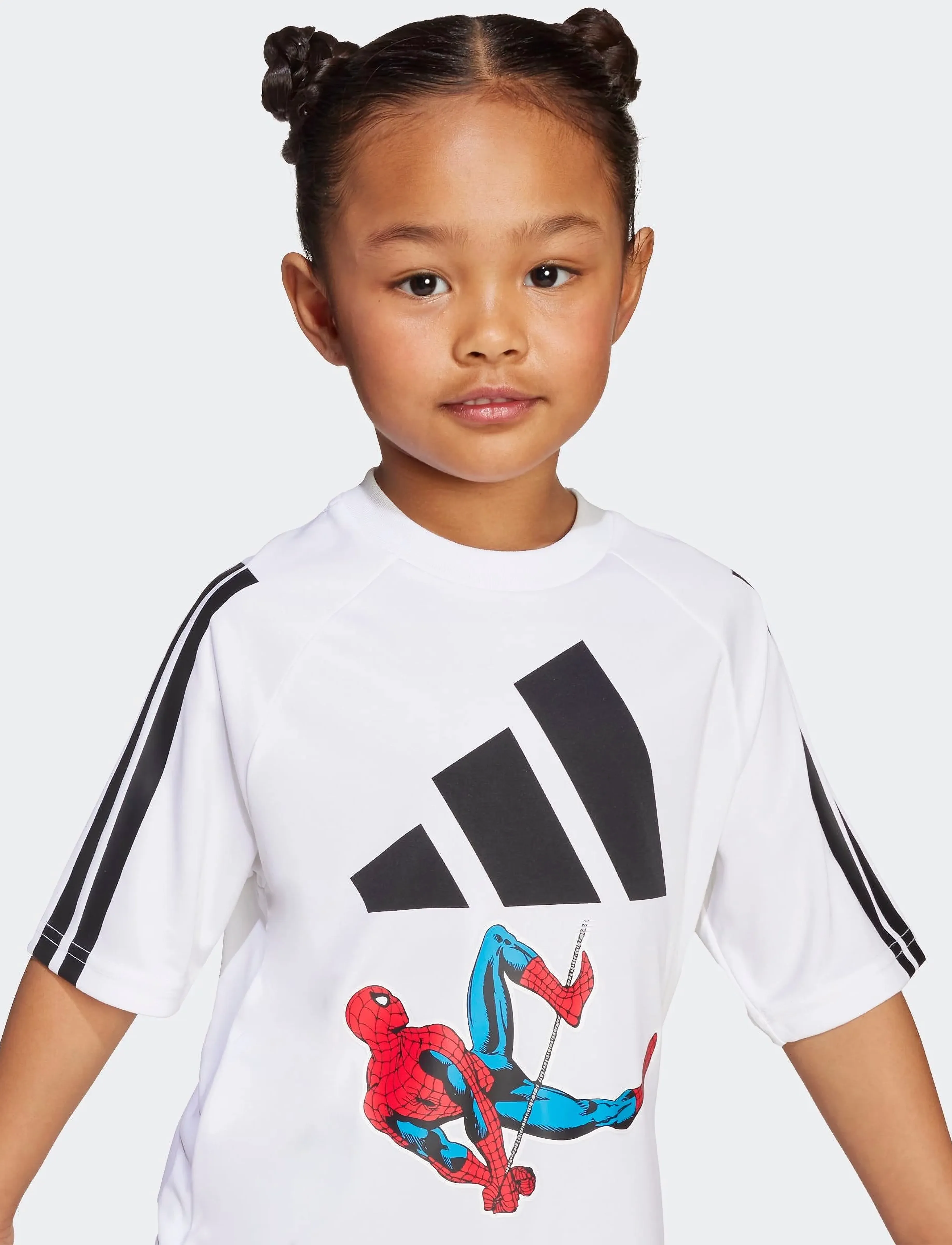 adidas Sportswear - LK MRVL SM T - marškinėliai trumpomis rankovėmis - white/black - 3