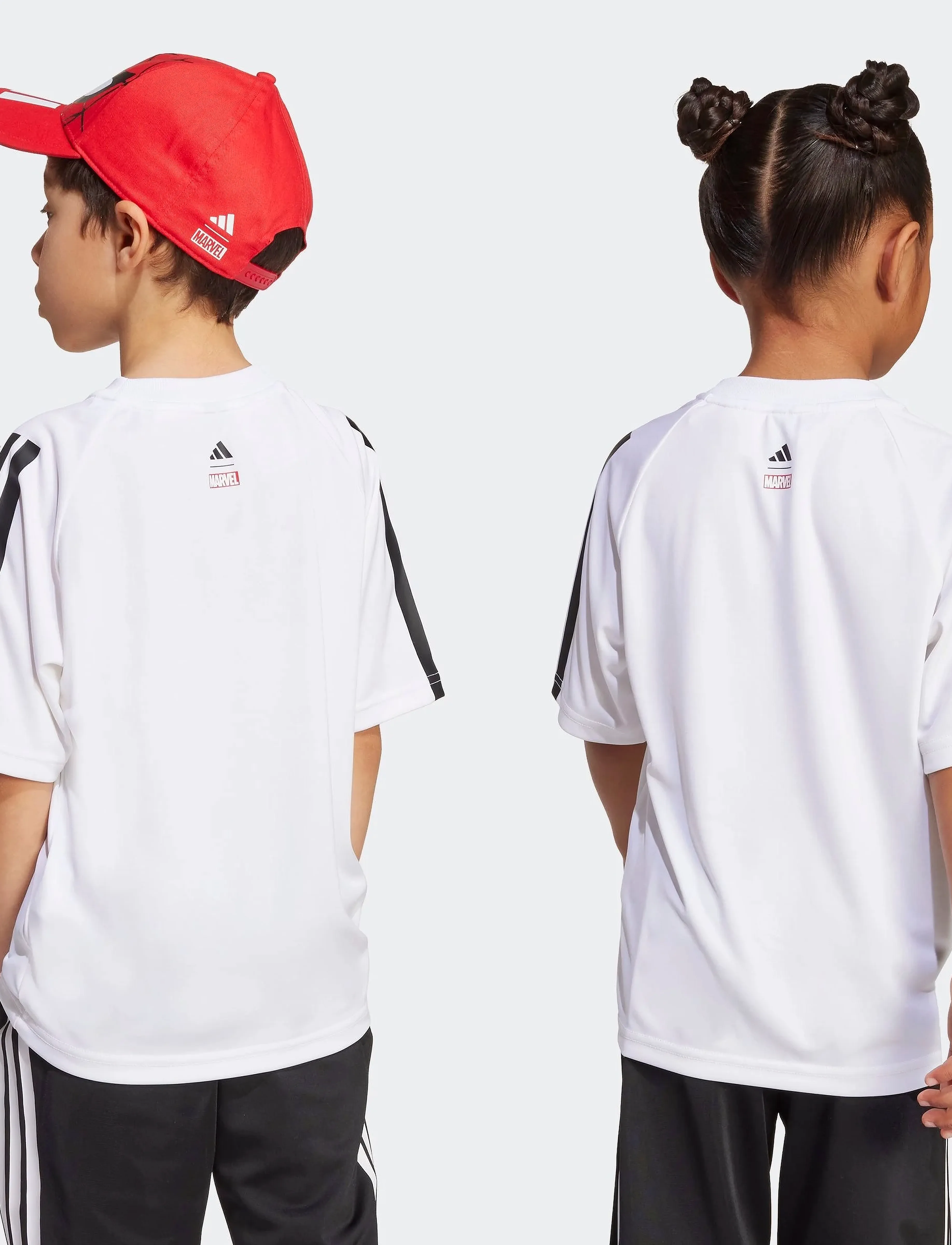 adidas Sportswear - LK MRVL SM T - marškinėliai trumpomis rankovėmis - white/black - 4
