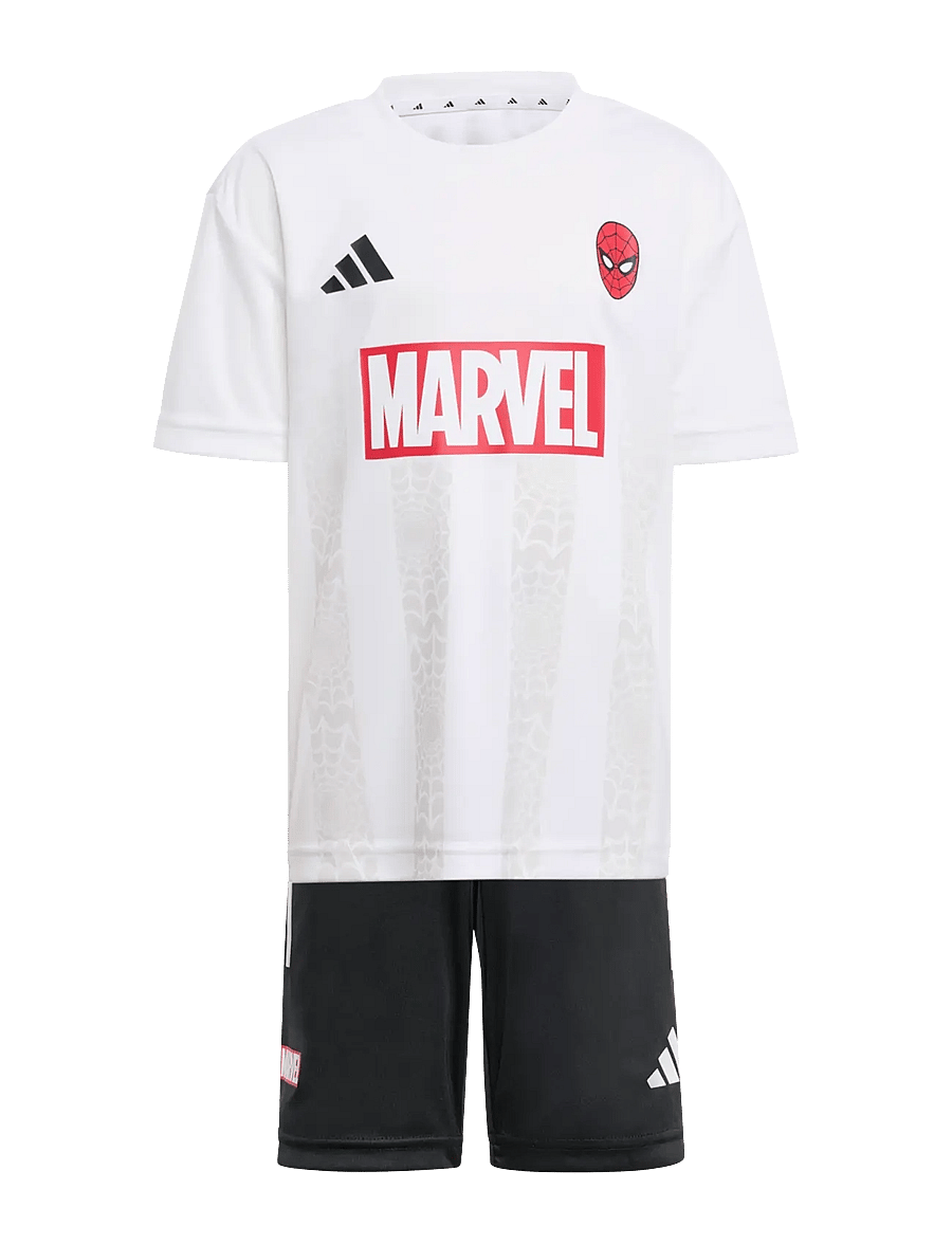 adidas Sportswear - LK MRVL SM TSET - kaksiosaiset setit - white/black - 1
