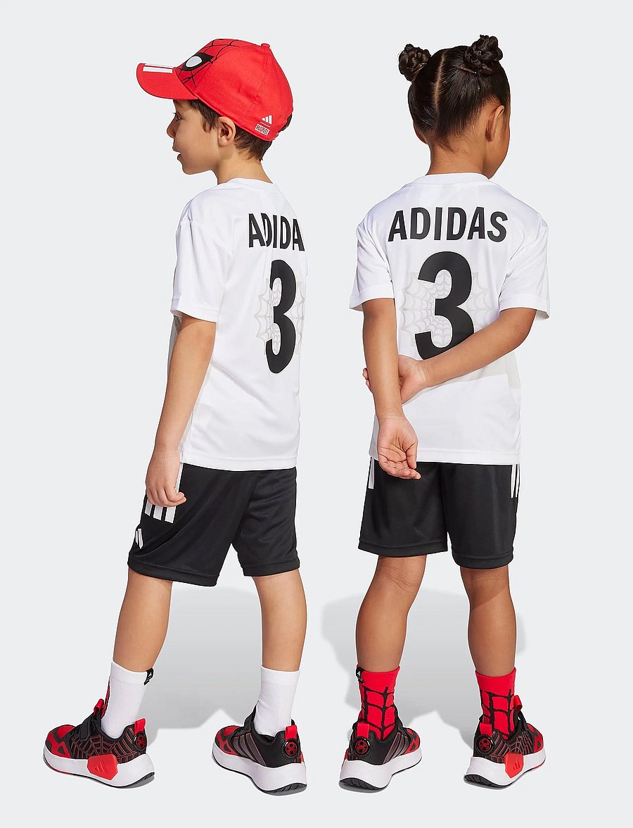adidas Sportswear - LK MRVL SM TSET - kaksiosaiset setit - white/black - 3