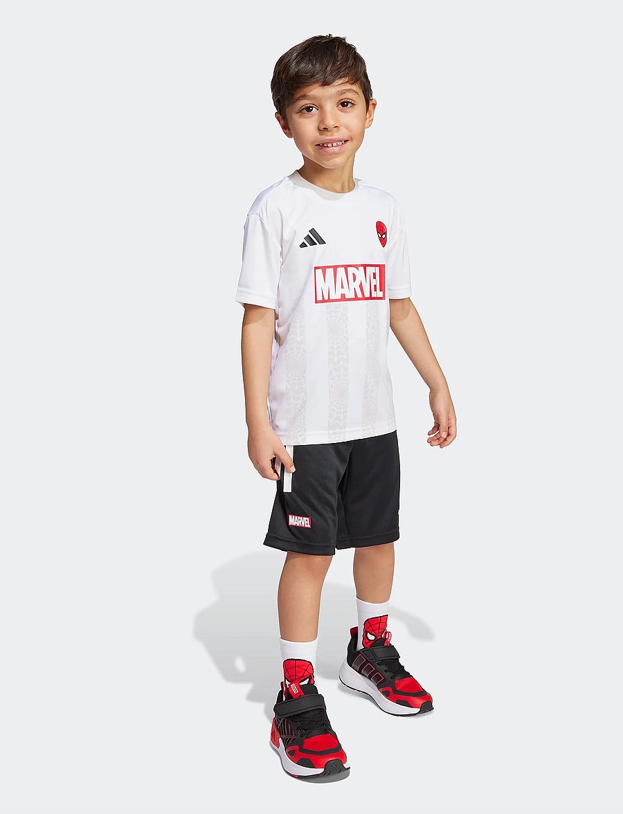 adidas Sportswear - LK MRVL SM TSET - kaksiosaiset setit - white/black - 5