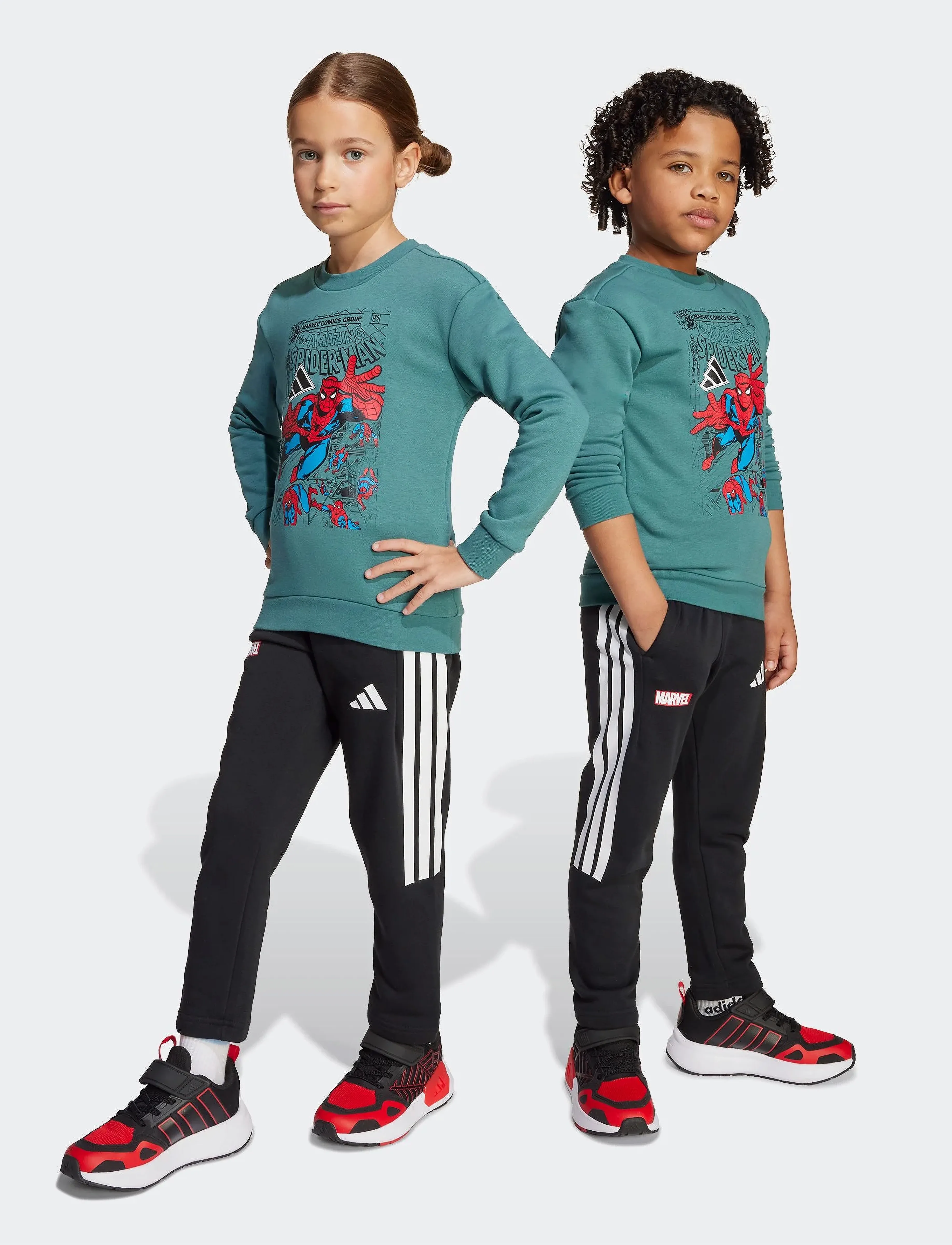 adidas Sportswear - LK MRVL SM JOG - 2-osalised komplektid - pretea/white - 4