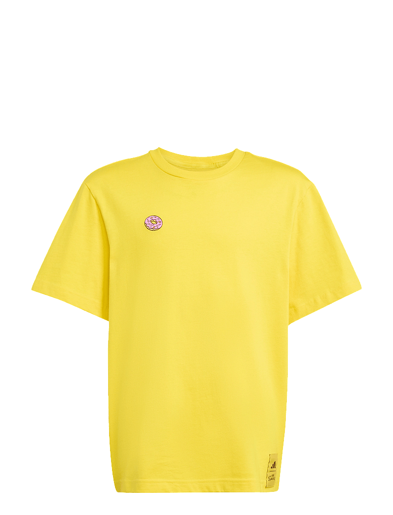 adidas Sportswear - J SIM GFX T - kortärmade t-shirts - yellow - 1