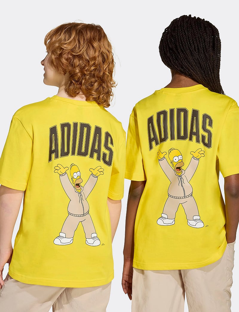 adidas Sportswear - J SIM GFX T - kortärmade t-shirts - yellow - 2