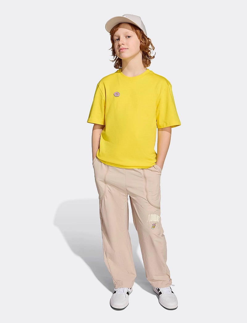 adidas Sportswear - J SIM GFX T - kortärmade t-shirts - yellow - 5