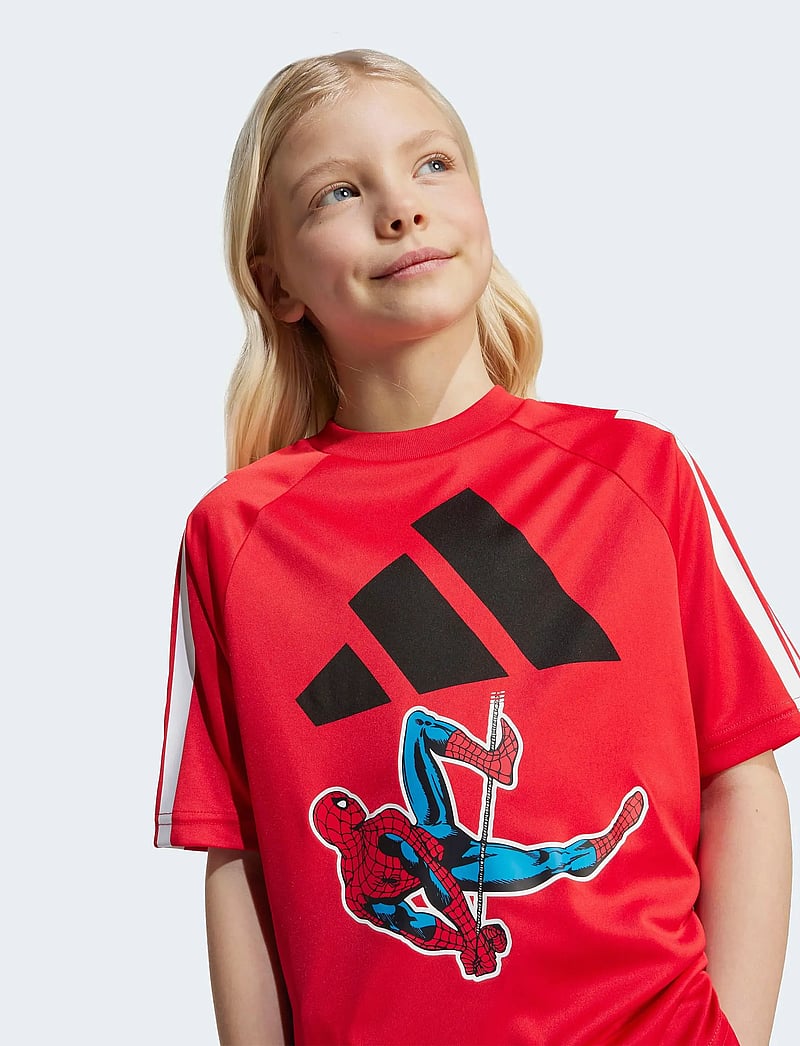 adidas Sportswear - LK MRVL SM T - t-krekli ar īsām piedurknēm - purrub/white - 4