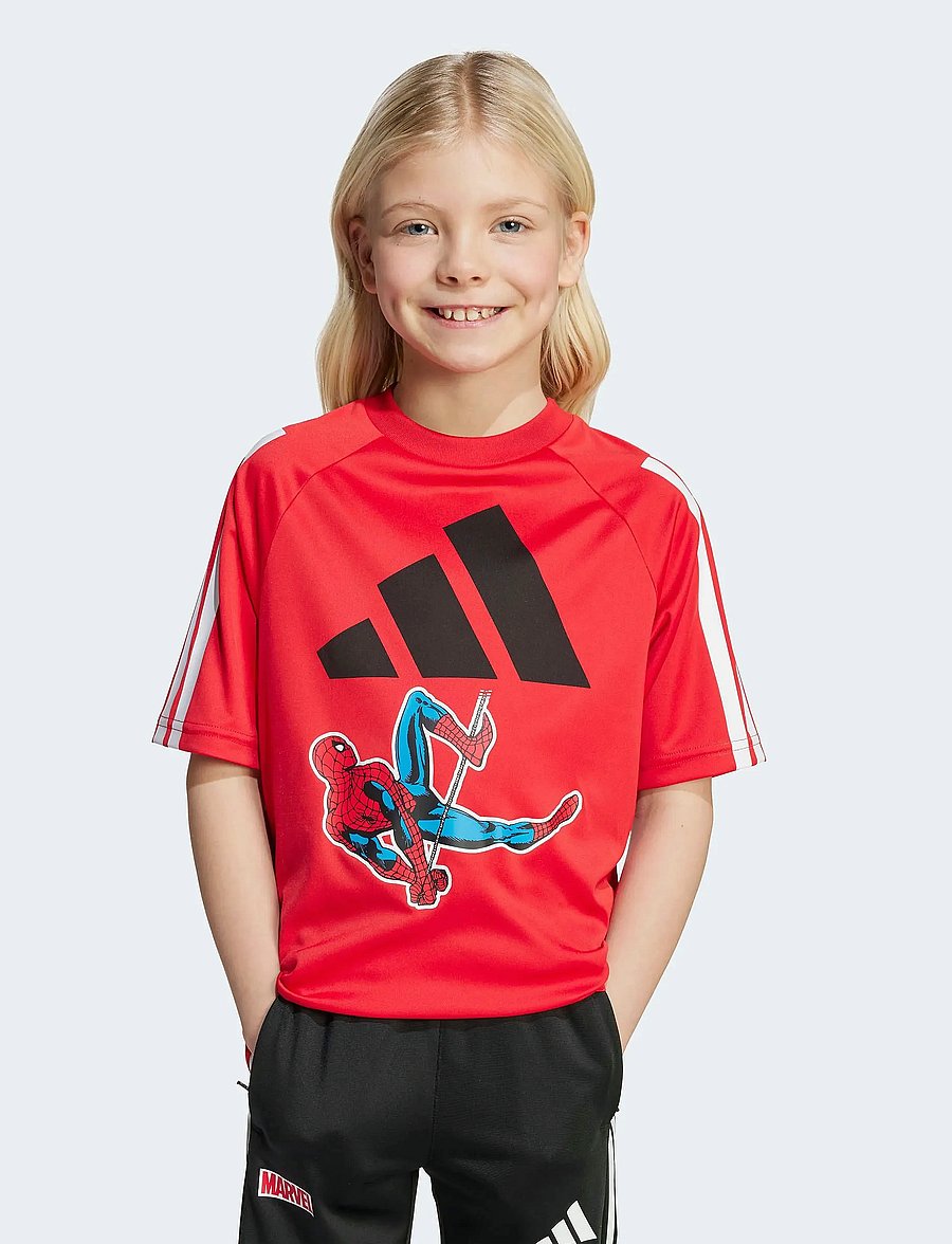 adidas Sportswear - LK MRVL SM T - kurzärmelig - purrub/white - 5