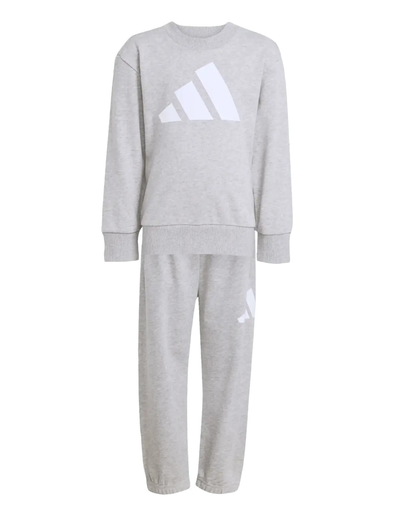 adidas Sportswear LK BL FT JOG - Clothing - MGREYH/WHITE / grey