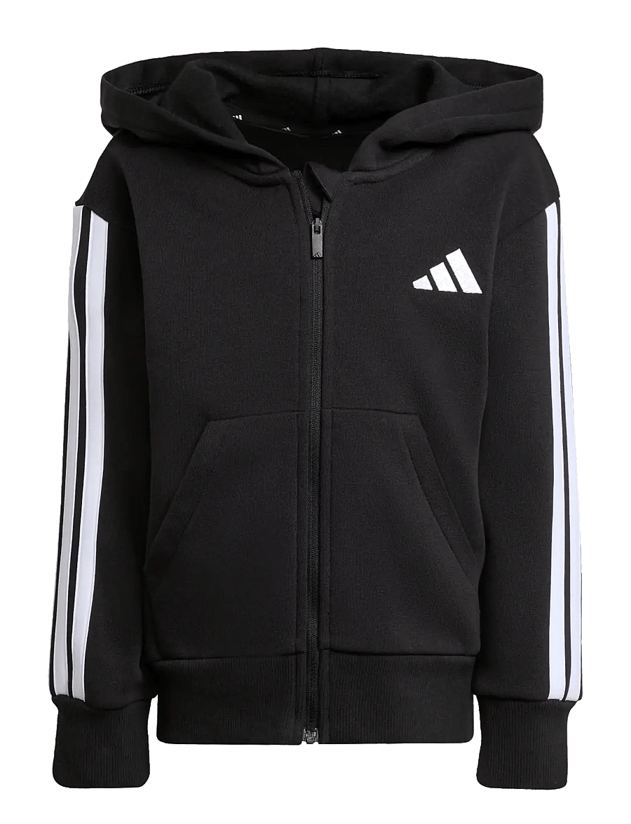 adidas Sportswear - LK 3S FL FZ HD - hættetrøjer - black/white - 1
