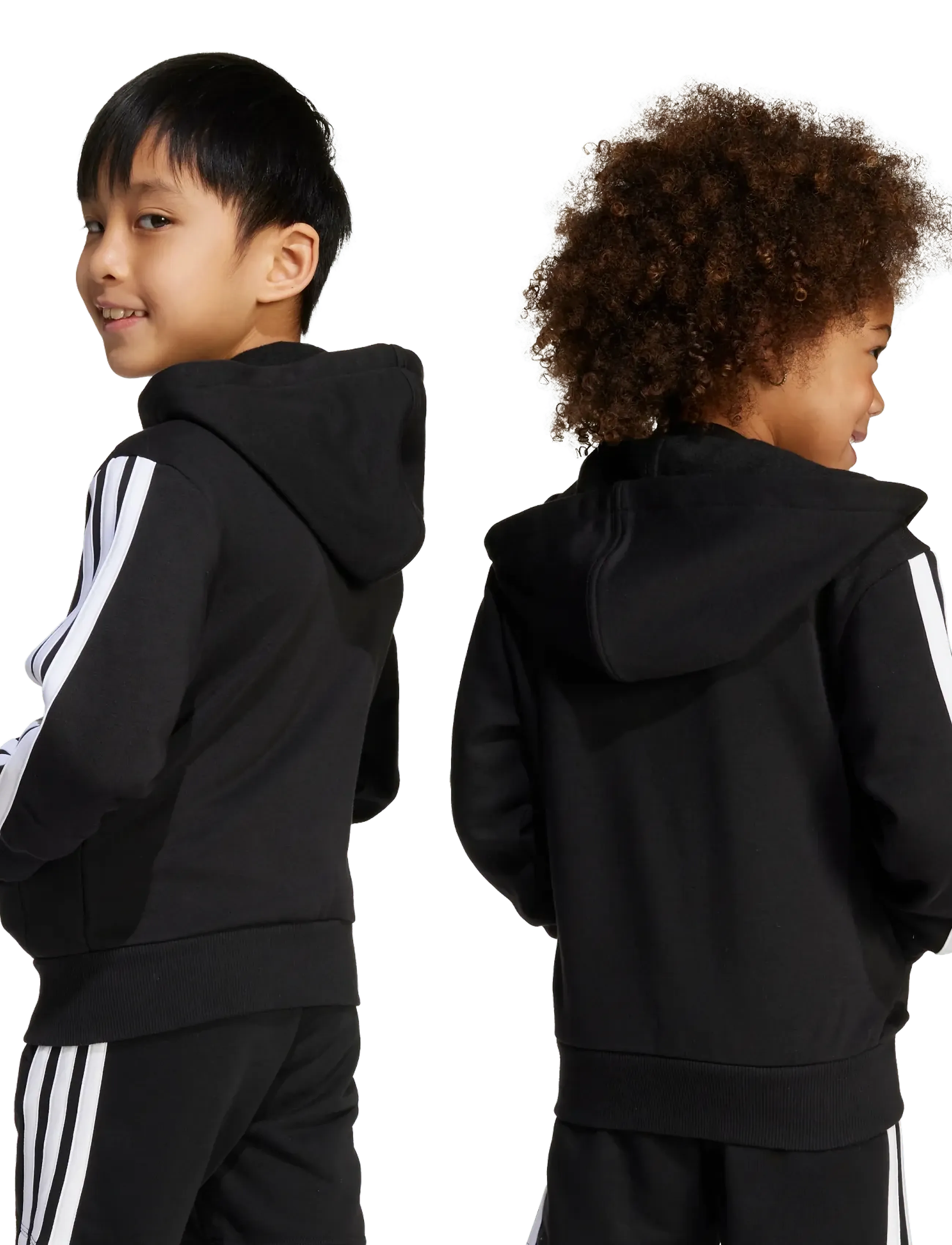 adidas Sportswear - LK 3S FL FZ HD - hættetrøjer - black/white - 3