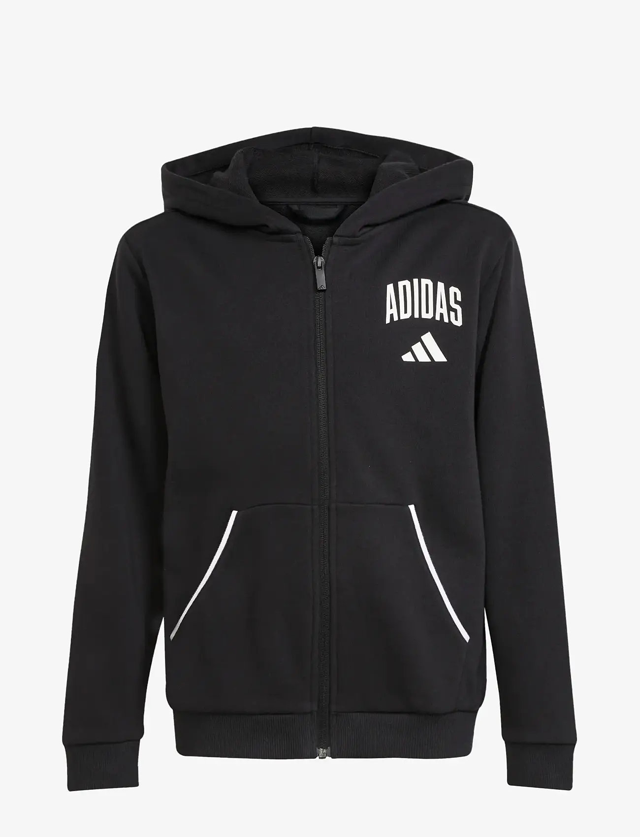 adidas Sportswear - J CLGT FT FZ - kapuutsiga dressipluusid - black/white - 1