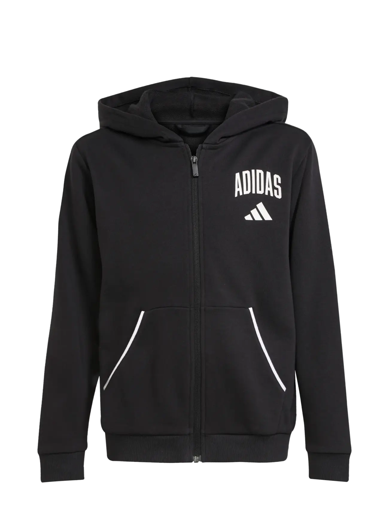 adidas Sportswear J CLGT FT FZ - Tøj - BLACK/WHITE / black