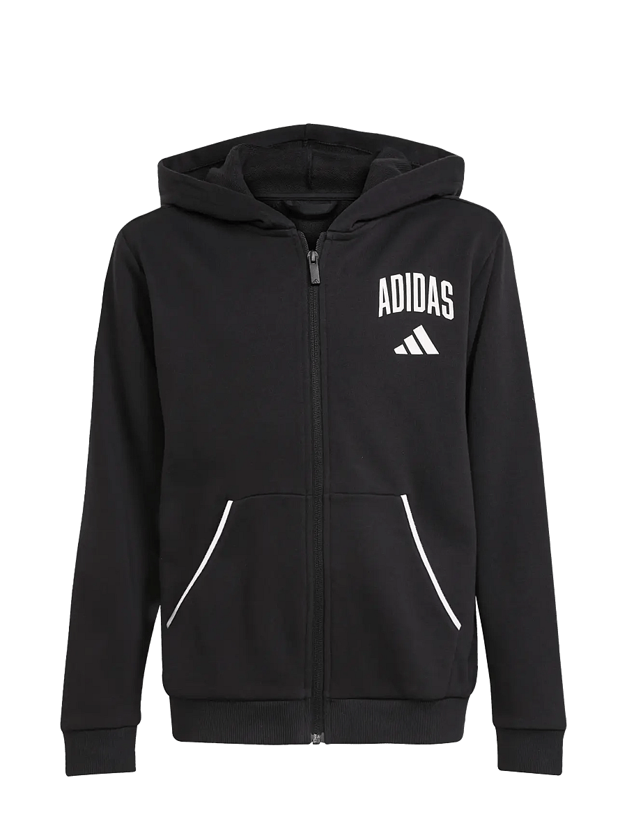 adidas Sportswear - J CLGT FT FZ - kapuzenpullover - black/white - 1