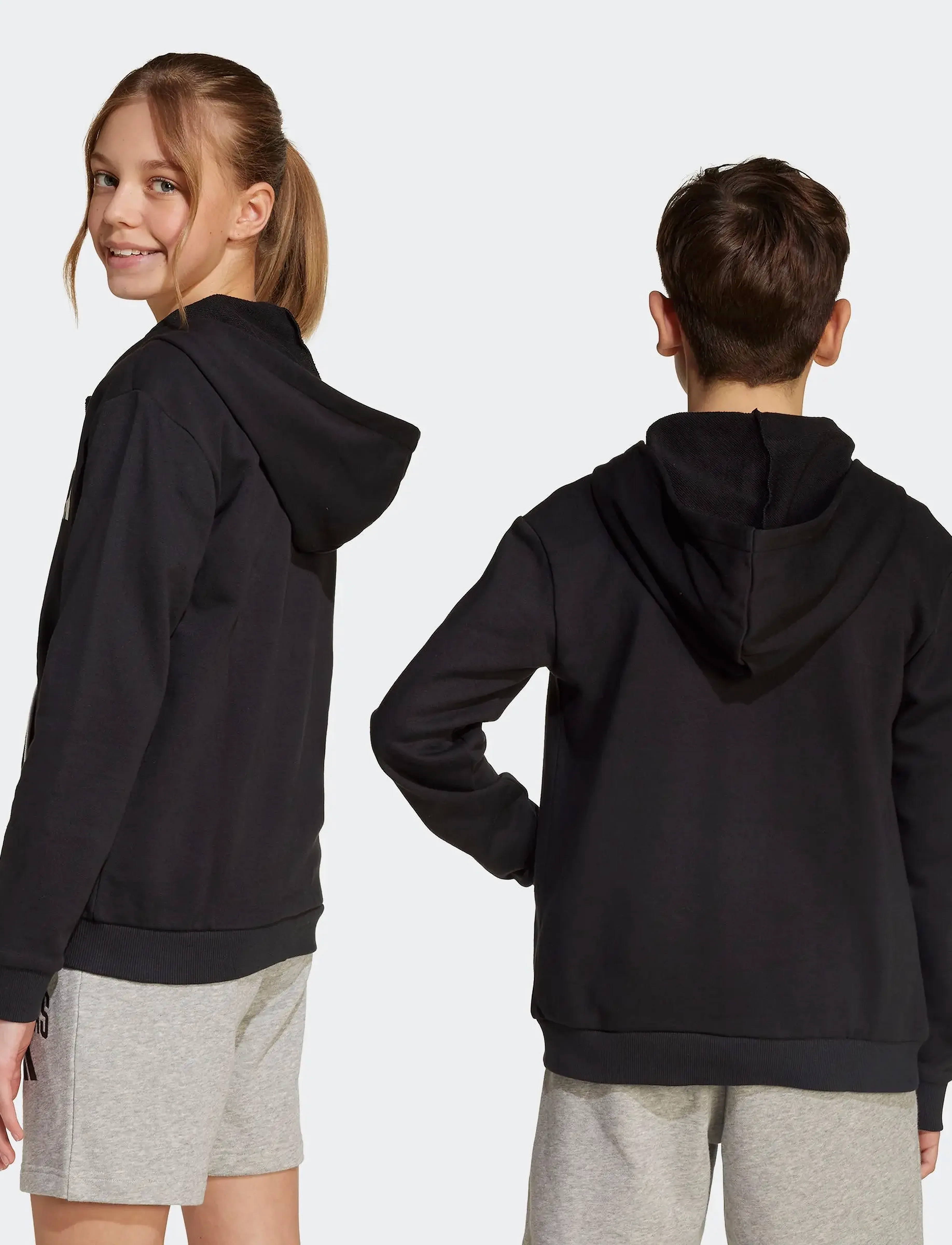 adidas Sportswear - J CLGT FT FZ - kapuzenpullover - black/white - 5