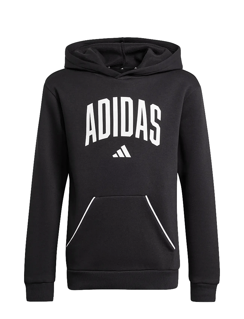 adidas Sportswear - J CLGT OH FL HD - hættetrøjer - black/white - 1