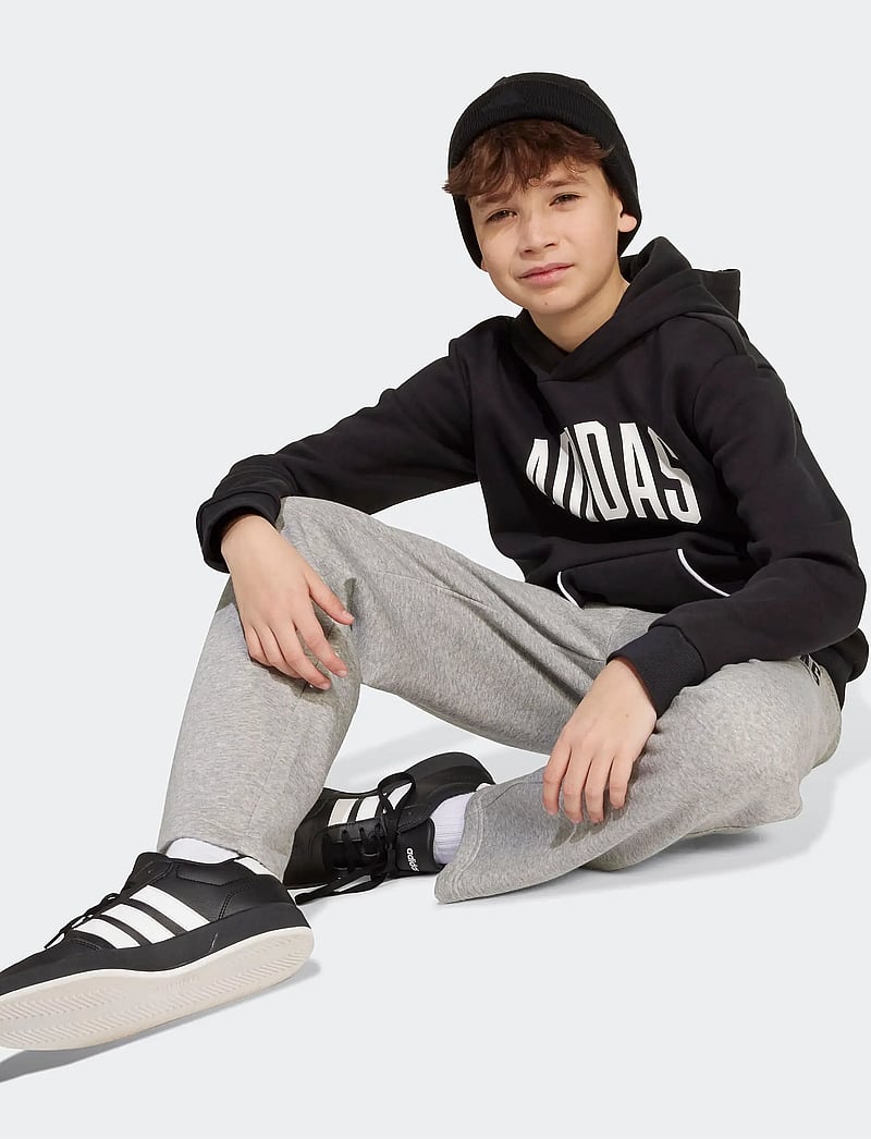 adidas Sportswear - J CLGT OH FL HD - hættetrøjer - black/white - 2