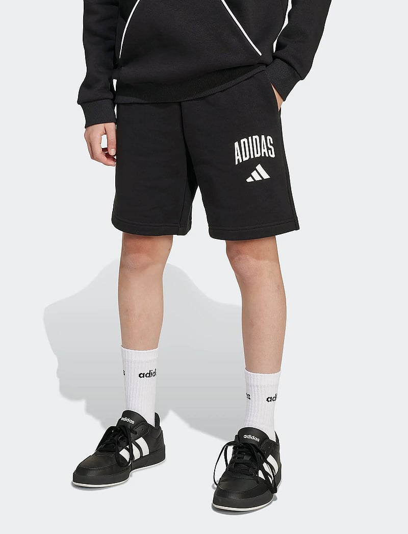 adidas Sportswear - J CLGT FT SHO - sporta šorti - black/white - 0